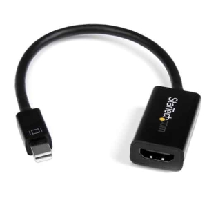 StarTech.com Conversor de Vídeo Mini DisplayPort a HDMI con Audio – Adaptador Activo MDP 1.2 para MacBook Pro – 4K 30Hz – Negro