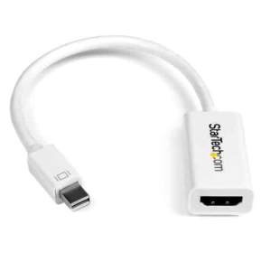 StarTech.com Conversor de Vídeo Mini DisplayPort a HDMI con Audio – Adaptador Activo MDP 1.2 para MacBook Pro – 4K @ 30Hz – Blanco