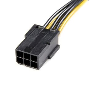 StarTech.com Cable adaptador de alimentación PCI Express de 6 pines a 8 pines