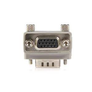 StarTech.com Right Angle VGA / VGA Cable Adapter Type 1 - M/F DB15 Gris StarTech.com Right Angle VGA / VGA Cable Adapter Type 1 – M/F DB15 Gris