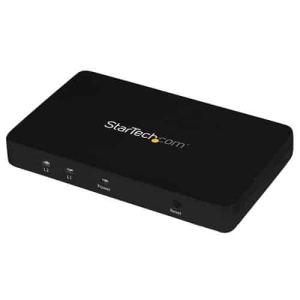 StarTech.com Divisor HDMI de 2 Puertos de Vídeo 4K – Splitter Multiplicador 1×2 HDMI de Aluminio Sólido – 4K 30 Hz