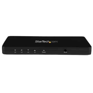 StarTech.com Divisor HDMI de 4 Puertos de Vídeo 4K - Splitter Multiplicador 1x4 HDMI de Aluminio Sólido - 4K 30 Hz