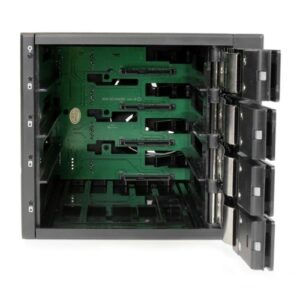 StarTech.com Rack Móvil Backplane con 4 Bahías Hot Swap de 3,5″ sin Bandeja SAS SATA – de Intercambio en Caliente
