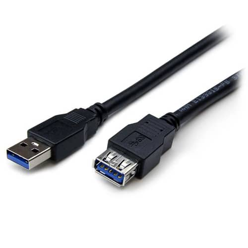 StarTech.com Cable USB 3.0 de 2m Extensor Alargador - USB A Macho a Hembra StarTech.com Cable USB 3.0 de 2m Extensor Alargador – USB A Macho a Hembra