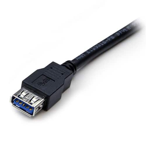 StarTech.com Cable USB 3.0 de 2m Extensor Alargador - USB A Macho a Hembra StarTech.com Cable USB 3.0 de 2m Extensor Alargador – USB A Macho a Hembra
