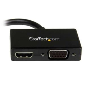 StarTech.com Adaptador Mini DP de Audio/Vídeo para Viajes – Conversor Mini DisplayPort a HDMI o VGA – 1920×1200 1080p