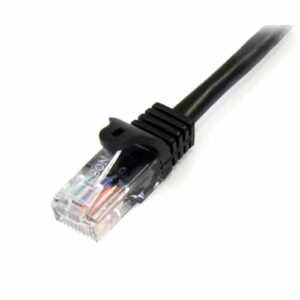 StarTech.com Cable de 3m Negro de Red Fast Ethernet Cat5e RJ45 sin Enganche – Cable Patch Snagless
