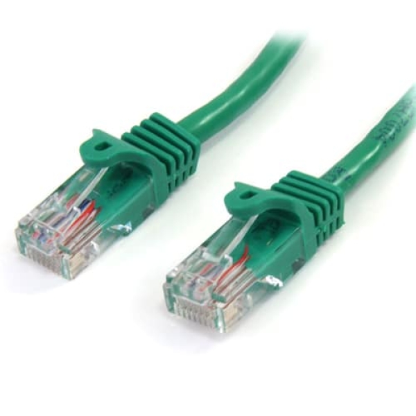 StarTech.com Cable de 3m Verde de Red Fast Ethernet Cat5e RJ45 sin Enganche – Cable Patch Snagless