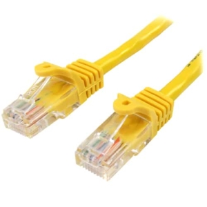 StarTech.com Cable de 3m Amarillo de Red Fast Ethernet Cat5e RJ45 sin Enganche - Cable Patch Snagless