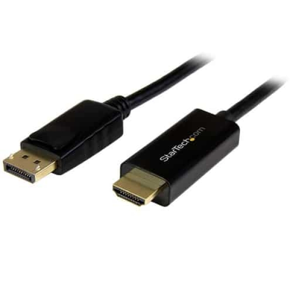 StarTech.com Cable Conversor DisplayPort a HDMI de 1m – Color Negro – Ultra HD 4K