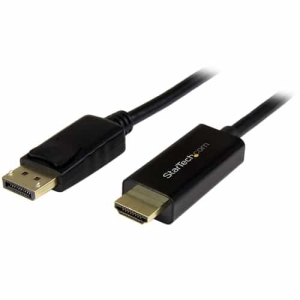 StarTech.com Cable Conversor DisplayPort a HDMI de 2m – Color Negro – Ultra HD 4K