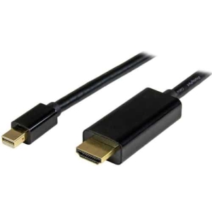 StarTech.com Cable Conversor Mini DisplayPort a HDMI de 1m – Color Negro – Ultra HD 4K