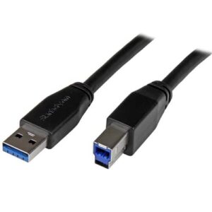 StarTech.com Cable Activo USB 3.0 SuperSpeed de 10 metros - A Macho a B Macho StarTech.com Cable Activo USB 3.0 SuperSpeed de 10 metros – A Macho a B Macho