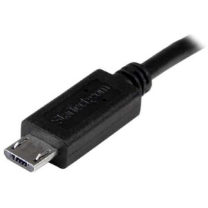 StarTech.com Cable USB OTG de 20cm – Cable Adaptador Micro USB a Micro USB – Macho a Macho