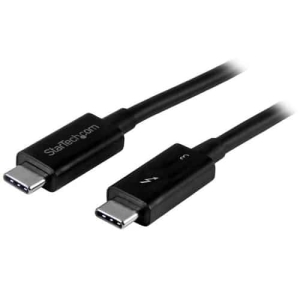 StarTech.com Cable de 0,5m Thunderbolt 3 USB-C (40Gbps) – Compatible con Thunderbolt y USB
