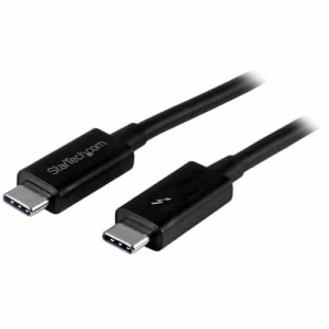 StarTech.com Cable de 1m Thunderbolt 3 USB-C (40Gbps) – Compatible con Thunderbolt, DisplayPort y USB