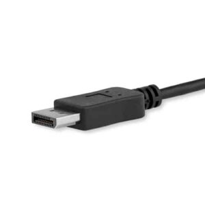 StarTech.com Cable 1m USB C a DisplayPort 1.2 de 4K a 60Hz – Adaptador Convertidor USB Tipo C a DisplayPort – HBR2 – Conversor USBC con Modo Alt – Compatible con Thunderbolt 3 – Negro