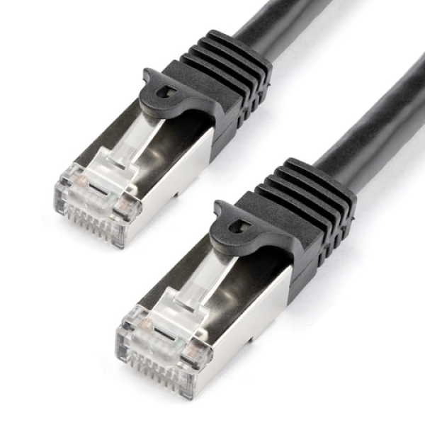 StarTech.com N6SPAT1MBK cable de red Negro 1 m Cat6 SF/UTP (S-FTP)