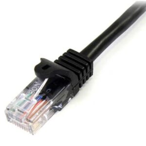 StarTech.com 45PAT5MBK cable de red Negro 5 m Cat5e U/UTP (UTP)