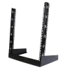 StarTech.com Rack Armario Bastidor Abierto de Escritorio Desktop Sobremesa de 2 Columnas 12U 0,5m Negro