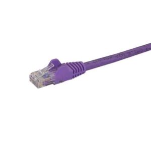 StarTech.com Cable de Red de 1m Púrpura Cat6 UTP Ethernet Gigabit RJ45 sin Enganches