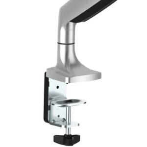 StarTech.com Brazo Ergonómico de Escritorio para Monitor VESA hasta 9kg - de Servicio Pesado - Movimiento Total, Altura Ajustable y Articulado - Aluminio - Abrazadera en C/Ojal - Plata Altura Ajustable y Articulado - Aluminio - Abrazadera en C/Ojal - Plata
