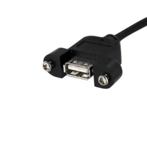 StarTech.com Cable de 30cm USB 2.0 para Montaje en Panel Conexión a Placa Base – Hembra USB A