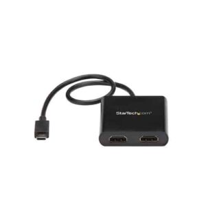 StarTech.com Divisor Splitter MST USB-C a HDMI de 2 Puertos - Multiplicador MST USB Tipo C compatible con Thunderbolt 3 StarTech.com Divisor Splitter MST USB-C a HDMI de 2 Puertos – Multiplicador MST USB Tipo C compatible con Thunderbolt 3