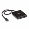 StarTech.com Divisor Splitter MST USB-C a HDMI de 2 Puertos - Multiplicador MST USB Tipo C compatible con Thunderbolt 3