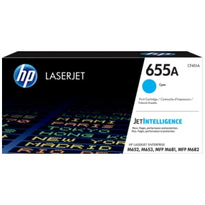 HP Cartucho de tóner Original LaserJet 655A cian