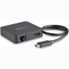 StarTech.com Adaptador Multipuertos USB C - Mini Dock Portátil USB-C 4K HDMI - Gigabit Ethernet - Hub USB 3.0 (1x USB-A 1x USB-C) - Adaptador Multi USB TipoC - Compatible con Thunderbolt 3