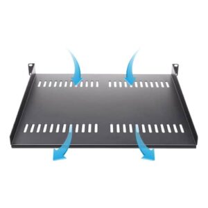 StarTech.com Bandeja Estante Ventilado de 1U para Armario Rack de Servidores – de 16 Pulgadas de Profundidad