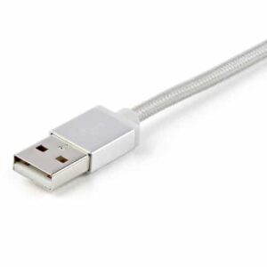 StarTech.com Cable Trenzado de 1m USB a Lightning USB-C y Micro USB – Cable Cargador para Teléfono Móvil iPhone iPad Tablet