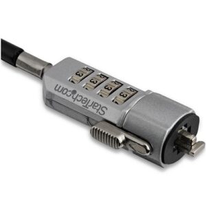 StarTech.com Seguro para Ordenador Portátil - Candado con Combinación de 4 Dígitos para Ordenador Portátil - con Cable Recubierto de Vinilo de 1,8 Metros StarTech.com Seguro para Ordenador Portátil – Candado con Combinación de 4 Dígitos para Ordenador Portátil – con Cable Recubierto de Vinilo de 1,8 Metros