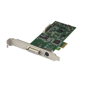 StarTech.com Tarjeta PCI Express Capturadora de Vídeo HDMI, VGA, DVI o Vídeo por Componentes 1080p 60Hz – Capturadora Interna de Vídeo