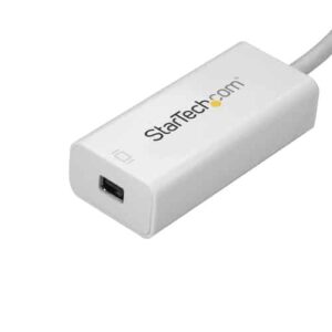StarTech.com Adaptador USB C a Mini DisplayPort – 4K 60Hz – Blanco – Adaptador USB 3.1 Tipo C a Mini DP – Versión Mejorada es CDP2MDPEC