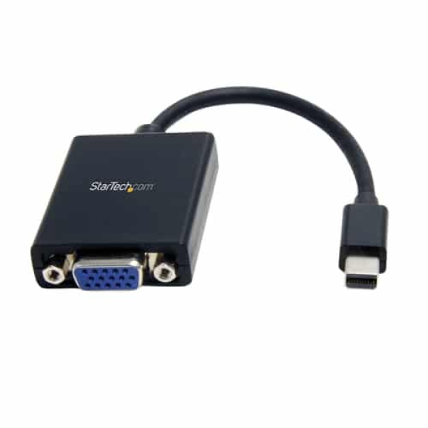 StarTech.com Adaptador Mini DisplayPort a VGA – Convertidor Activo de Mini DP a VGA – Vídeo 1080p – con Certificación VESA – mDP o Thunderbolt 1/2 Mac/PC a Monitor VGA – Dongle mDP 1.2 a VGA