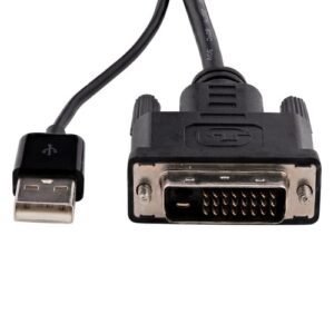 StarTech.com Adaptador DVI a DisplayPort Alimentado por USB – Conversor DVI a DisplayPort – Convertidor DVI-D a DP – 1920×1200