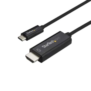 StarTech.com Cable de 3m USB C a HDMI - Cable Adaptador de Vídeo USB Tipo C a HDMI 2.0 4K de 60Hz - Compatible con Thunderbolt 3 - Portátil a Monitor HDMI - Modo Alt DP 1.2 HBR2 - Negro