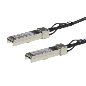 StarTech.com Cable de 0,5m Twinax Direct Attach SFP+ a SFP+ – 10G Compatible con MSA sin Codificar – DAC de Cobre SFP+ de 10 GbE – Módulo Transceptor Pasivo de Bajo Poder de 10 Gbps
