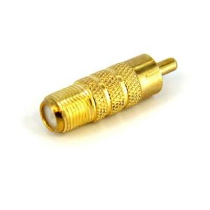 StarTech.com RCA to F Type Coaxial Adapter, M/F conector coaxial
