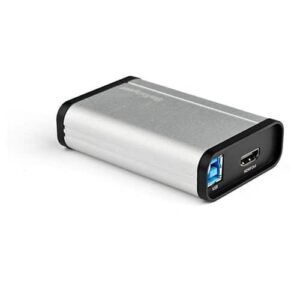 StarTech.com Dispositivo de Captura de Vídeo HDMI a USB-C 1080p 60fps – Capturadora Externa USB 3.0 USB Tipo C de Transmisión en Directo – Adaptador de Audio y Vídeo HDMI – Funciona con USB-C/USB-A/Thunderbolt 3
