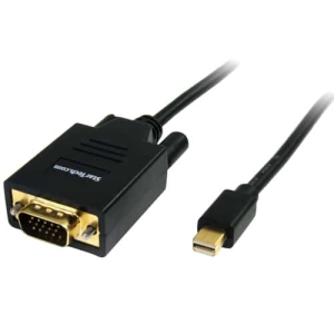 StarTech.com Cable Adaptador Conversor Mini DisplayPort a VGA 1,8m – Mini DP a HD15 – Macho a Macho
