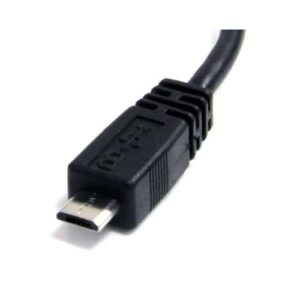 StarTech.com Cable Adaptador de 15cm USB A Macho a Micro USB B Macho para Teléfono Móvil Carga y Datos – Negro