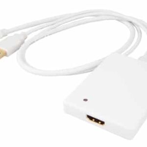 Urban Factory CBB21UF adaptador de cable de vídeo Mini DisplayPort + USB Type-A HDMI tipo A (Estándar) Blanco