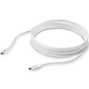 StarTech.com Cable 4m USB-C a USB-C con capacidad para Entrega de Alimentación de 5A – USB Tipo C – Cable de Carga USBC – USB 2.0 – Blanco