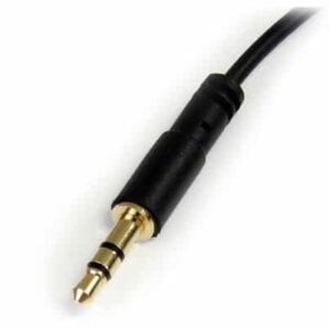 StarTech.com Cable Delgado de Audio Estéreo 3,5mm de 30cm Acodado con Ángulo Recto - Macho a Macho StarTech.com Cable Delgado de Audio Estéreo 3,5mm de 30cm Acodado con Ángulo Recto – Macho a Macho