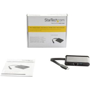 StarTech.com Adaptador Multipuertos USB-C con HDMI 1xA - 1xC - PD 3.0 de 100W StarTech.com Adaptador Multipuertos USB-C con HDMI 1xA – 1xC – PD 3.0 de 100W