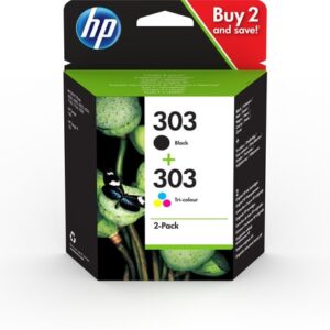 HP Paquete de 2 cartuchos de tinta Original 303 negro/tricolor HP Paquete de 2 cartuchos de tinta Original 303 negro/tricolor