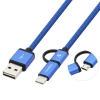 CABLE MULTIUSB MICRO/C AZUL